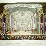 De Abdy-Kerk J.W.Smit 1791 handgekleurde kopergravure 41x33 cm. € 125.-