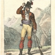 Lecomte 1819 Guerrillas litho oud gekleurd € 50.-