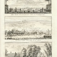 Haarlem, Spaarndan van de landzijde en van het IJ te zien. Bloemendaal, de Buurt. beeldmaat 19x30 cm.
