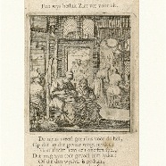 De speldemaker Jan en Casper Luyken 1694 kopergravure blad 16x10 cm. € 25.-
