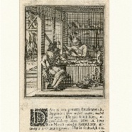 De compasse maaker Jan en Casper Luyken 1694 kopergravure blad 16x10 cm. € 50.-