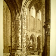 Haarlem St.Bavo interieur Arend Hendriks 1901-1951 ets 40x56 cm. ca. 1920 € 75. - 