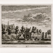 Alkmaar Geest poort Leonardus Schenk.1696-1767  kopergravure 1736 ca. 19x16 cm. € 75.- set 6st 300.-