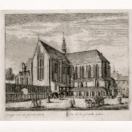 Alkmaar Grote kerk Leonardus Schenk.1696-1767 kopergravure 1736 ca. 19x16 cm. € 75.- set  6st 300.- 