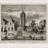 Alkmaar Hof van Sonoy Leonardus Schenk.1696-1767 kopergravure 1736 ca. 19x16 cm € 75.- set 6st 300.-