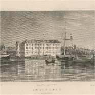 Amsterdam J.L.Terwen 1813-1873 Marine  staalgravure 1860 ca. 17x13 cm. € 60.-