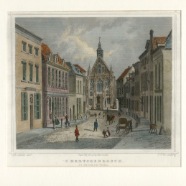 Den Bosch J.L.Terwen 1813-1873 handgekleurde staalgravure 1860 ca. 17x13 cm. € 75.-