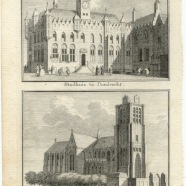 Dordrecht J.C. Philips kopergravure 1742 ca. 11x16 cm. € 65.-