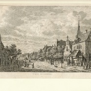 Koudekerk Jan Bulthuis 1750-1801 kopergravure ca. 24x16 cm. ca. 1790 € 125.-