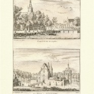 Leiden Zaaihal Abraham Rademaker 1676-1735 ca. 1750 kopergravure 11x16 cm. € 45.-