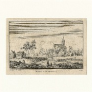 Noortwykerhout Abraham Rademaker 1676-1735 kopergravure 1750 ca. 11x7 cm. € 25.-