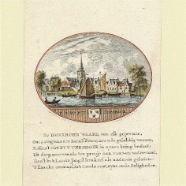 Puttershoek Ollefen en Bakker 1796 handgekleurde kopergravure   € 45.-
