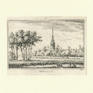 Rijnsburg Abraham Rademaker 1676-1735 kopergravure 1750 ca. 11x7 cm. € 30.-