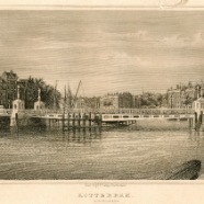 Rotterdam J.L.Terwen 1813-1873 Koningsbrug staalgravure 1860 ca.19x13 cm. € 80.-