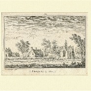 S.Pancras bij Alkmaar Abraham Rademaker 1676-1735 kopergravure 1750 ca. 11x7 cm. € 30.-