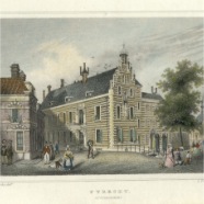 Utrecht J.L.Terwen 1813-1873 handgekleurde staalgravure ca.17x13 cm.1860 € 60.-