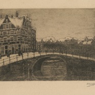Amsterdam Herman Heuff 1875-1945 ets 20x15 cm. € 50.-