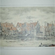 Haarlem Paul van Alff Spaarne bij het Visschershofje