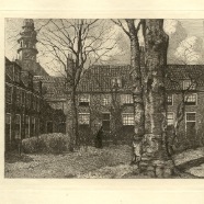 Haarlem Proveniershof J.M. Graadt van Roggen 16.5x13.5 cm.