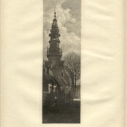Haarlem Nieuwekerk J.M. Graadt van Roggen 7.5x22.5 cm.