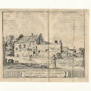 Bloemendaal Aelbertsberg Jacobus Schijnvoet 1711 kopergravure 19x15 cm. € 20.-