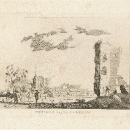 Haarlem Huis te Kleef ca 1760 kopergravure