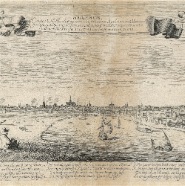 Haarlem Spaarne Ampzing 1628 kopergravure