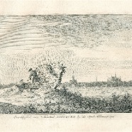 Kennemerlandsche gezichten kasteel Nieuburg bij Alkmaar Spilman ? ca 1740 kopergravure 21x15 cm.
