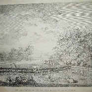 Overveen Brouwerskolk Leendert Overbeek 1752-1815 kopergravure 1792 ca. 33x29 cm.