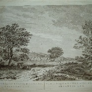 Overveen Kraantje Lek A.Cardon / A.Claterbos 1792 kopergravure